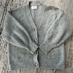 Zara Gray Button Cardigan - Size 9/10